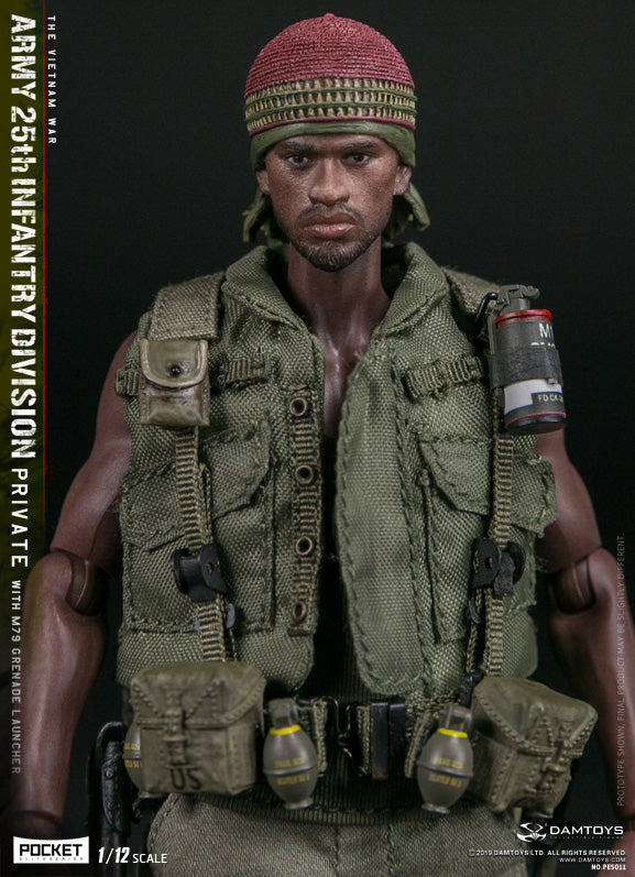 Load image into Gallery viewer, DAM Toys - 1/12 Pocket Elite Series - Army 25th Infantry Division Private WITH M79 Grenade Launcher PES011
