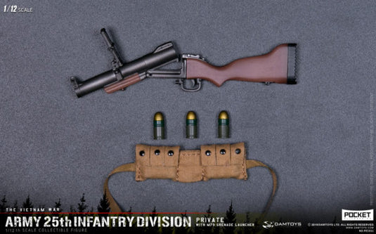 DAM Toys - 1/12 Pocket Elite Series - Army 25th Infantry Division Private WITH M79 Grenade Launcher PES011