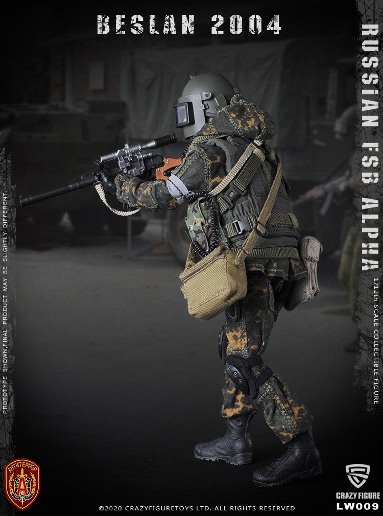 Load image into Gallery viewer, Crazy Figure - 1/12 Russian Alpha Special Forces: Russian Sniper
