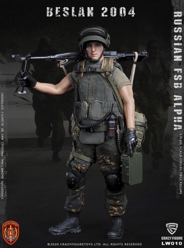 Load image into Gallery viewer, Crazy Figure - 1/12 Russian Alpha Special Forces: Russian Machine Gunner
