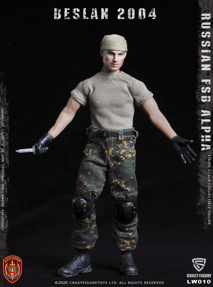 Load image into Gallery viewer, Crazy Figure - 1/12 Russian Alpha Special Forces: Russian Machine Gunner
