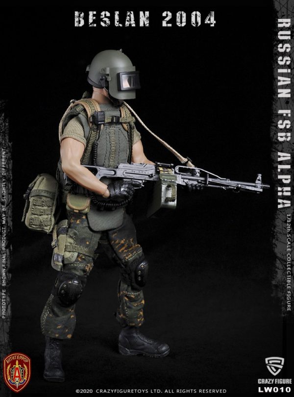 Load image into Gallery viewer, Crazy Figure - 1/12 Russian Alpha Special Forces: Russian Machine Gunner
