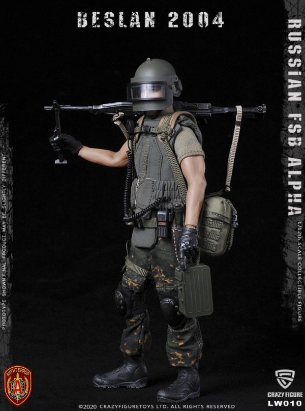 Load image into Gallery viewer, Crazy Figure - 1/12 Russian Alpha Special Forces: Russian Machine Gunner
