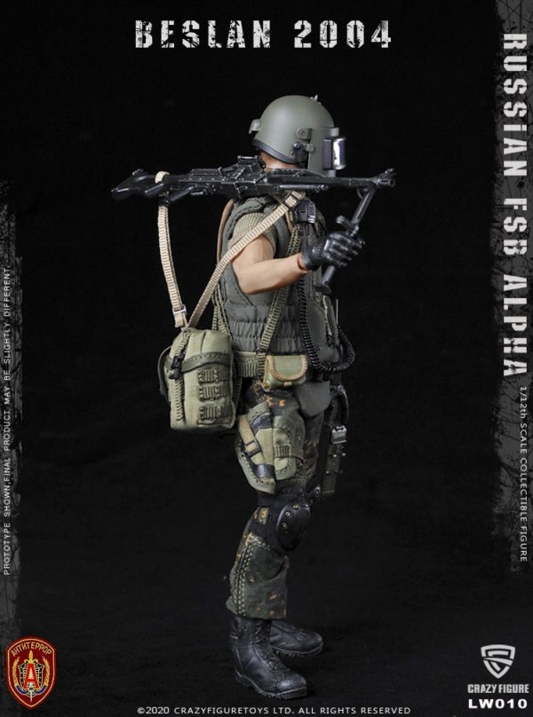 Load image into Gallery viewer, Crazy Figure - 1/12 Russian Alpha Special Forces: Russian Machine Gunner
