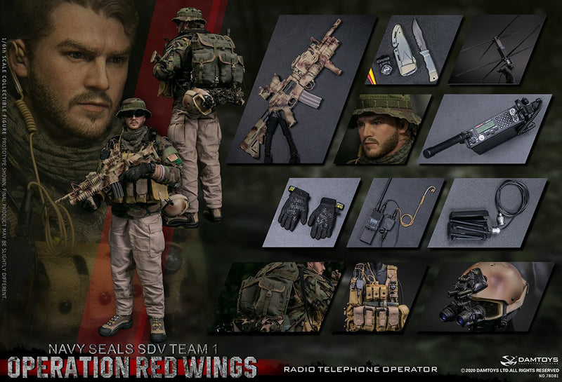Load image into Gallery viewer, DAM Toys - Operation Red Wings NAVY SEALS SDV Team 1 Radio Telephone Operator
