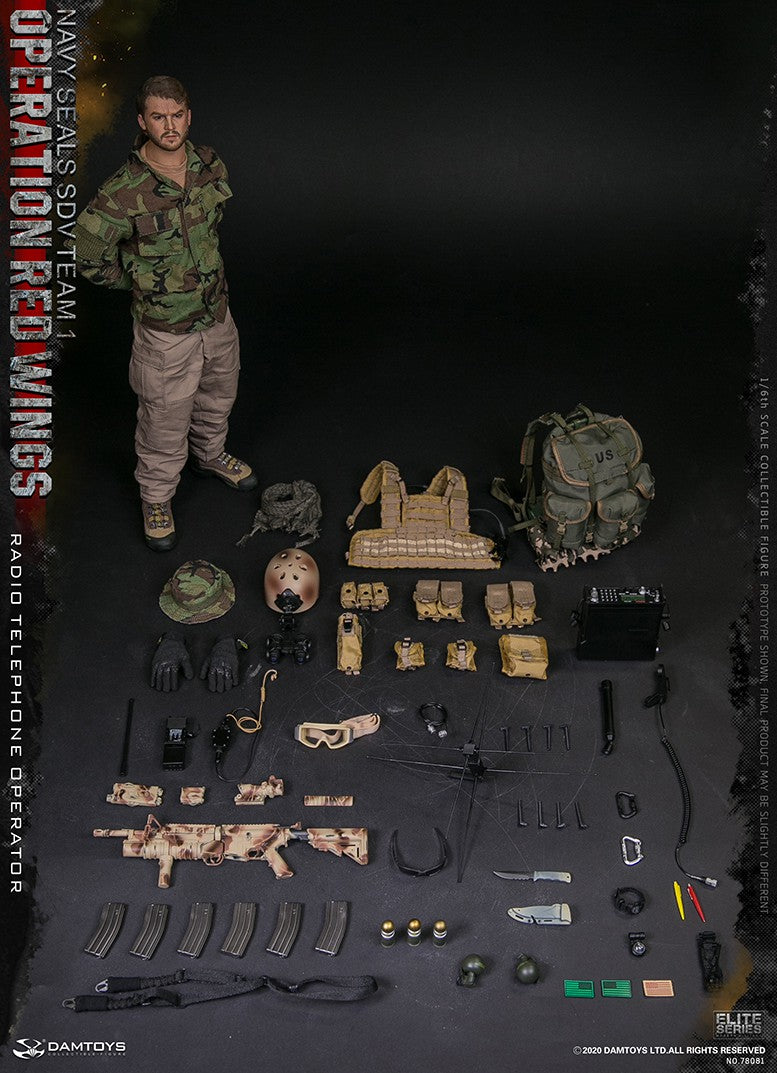 Load image into Gallery viewer, DAM Toys - Operation Red Wings NAVY SEALS SDV Team 1 Radio Telephone Operator
