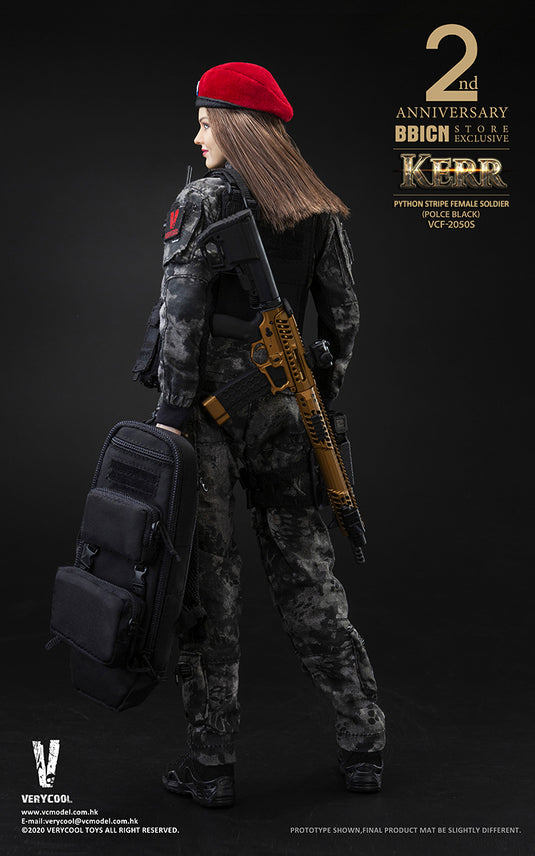 Very Cool - Police Black Python Stripe Female Soldier - Kerr