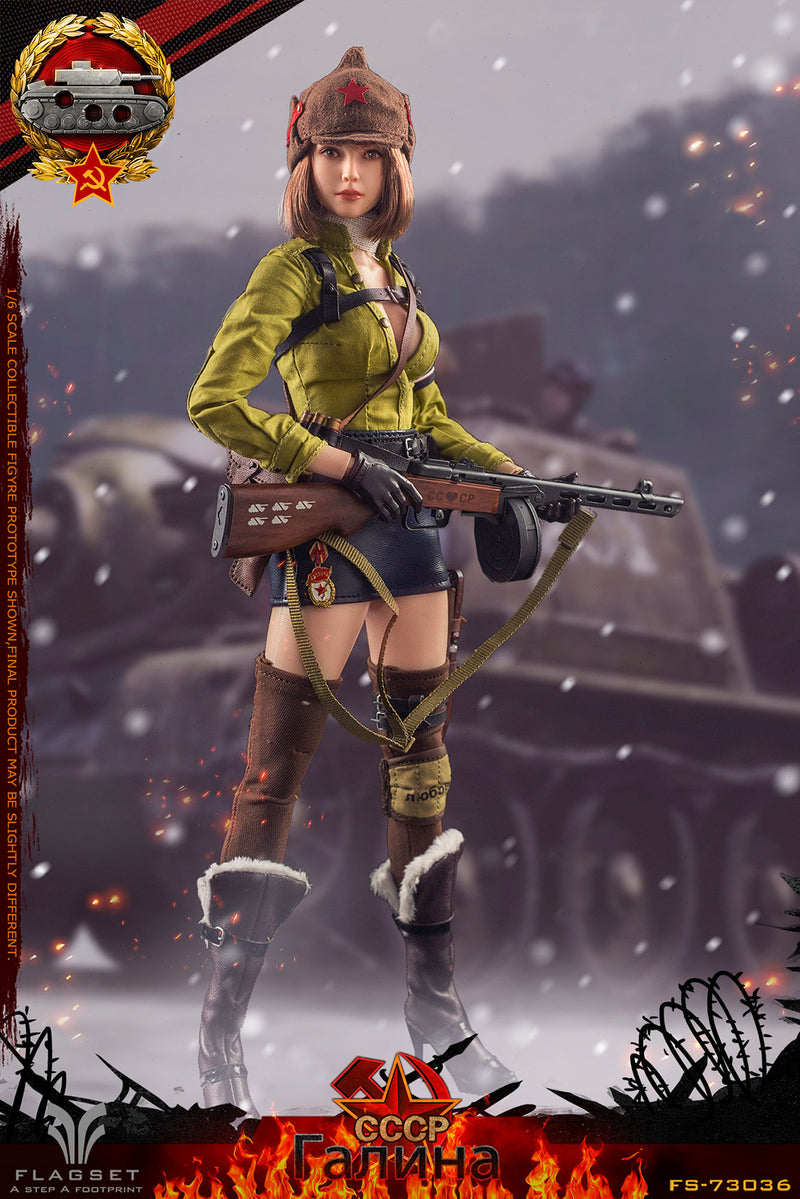 Load image into Gallery viewer, Flagset - Red Alert Soviet Tank Lieutenant Galina
