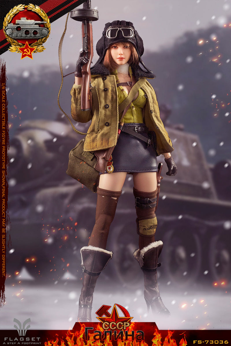 Load image into Gallery viewer, Flagset - Red Alert Soviet Tank Lieutenant Galina
