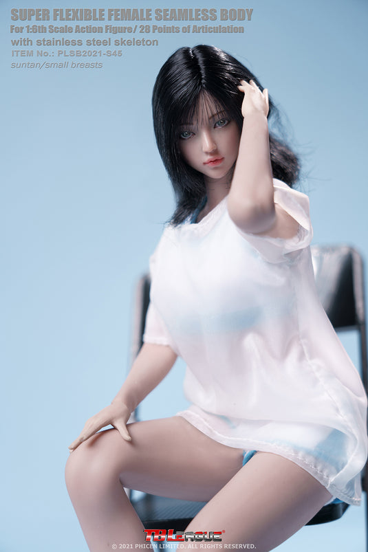 TBLeague - Suntan Female Super Flexible Seamless Body Small Breast with Headsculpt - S45