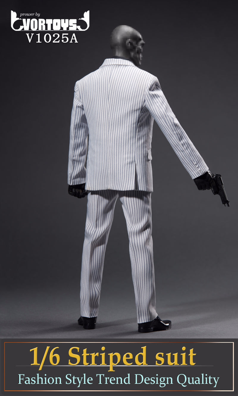 Load image into Gallery viewer, VORTOYS 1/6 Striped Suit White
