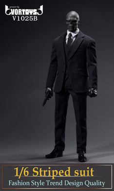 VORTOYS - 1/6 Striped Suit Black