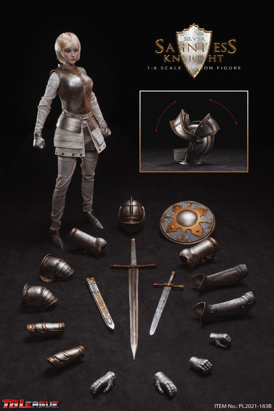 Saintess Kight (Silver) – White Female Clothes *READ* – 1/6 Scale –  TBLeague – St. John's Institute (Hua Ming)