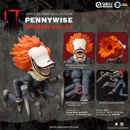 Asmus Toys - QBitz Classic Series - Pennywise Spider Version2