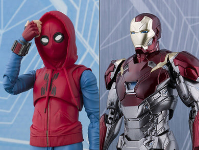 Bandai - S.H.Figuarts - Spider-Man Homecoming - Spider-Man Homemade Suit Version & Iron Man Mark XLVII (Tamashii Web Exclusive)