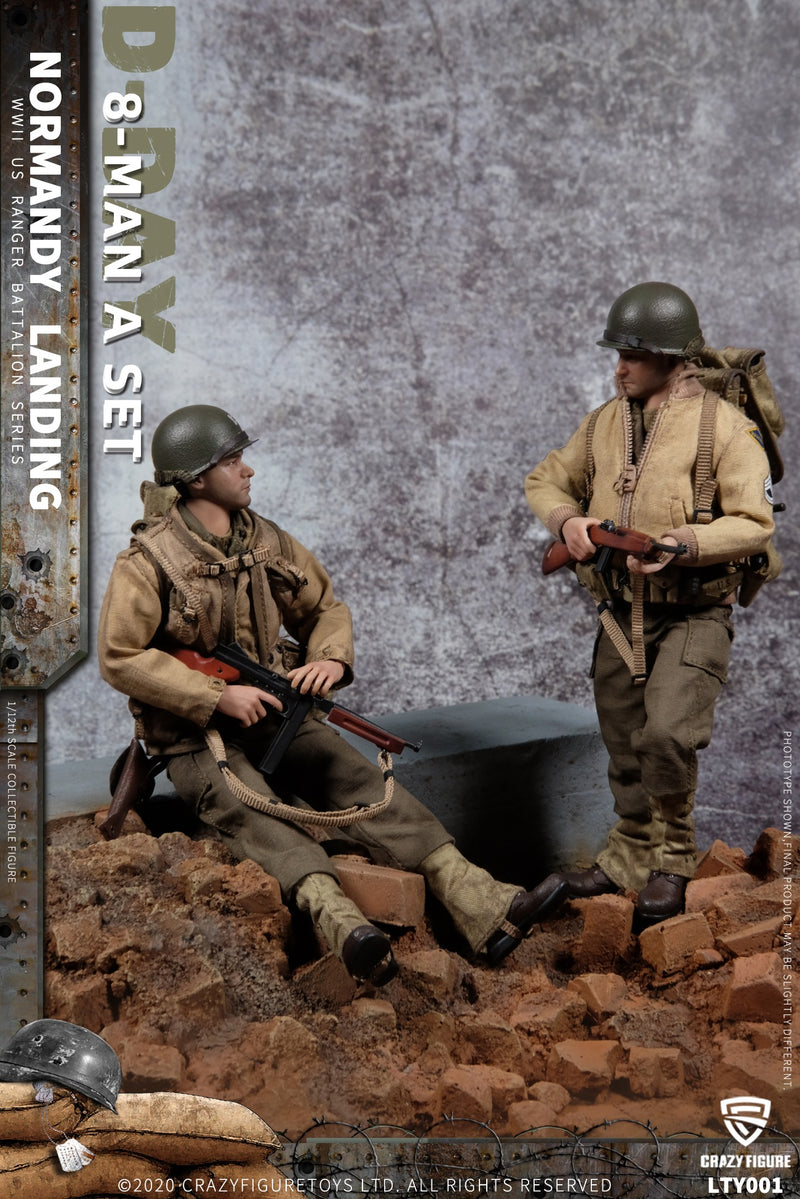 Load image into Gallery viewer, Crazy Figure -  WWII U.S. Army On D-Day Deluxe Edition - 8 Figures
