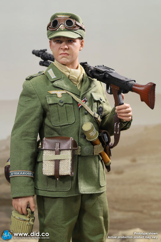 DID - 1/6 WWII German Africa Corps WH MG34 Gunner - Bialas