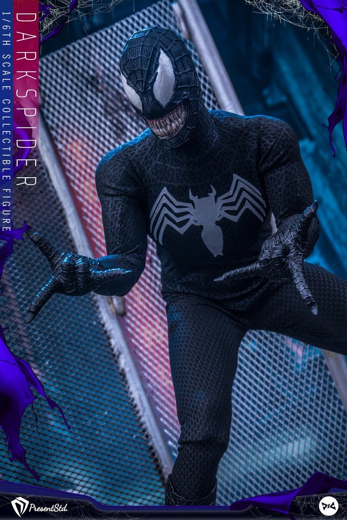 Load image into Gallery viewer, Present Studio X DJ Custom - Dark Spider Figure - Exclusive Version
