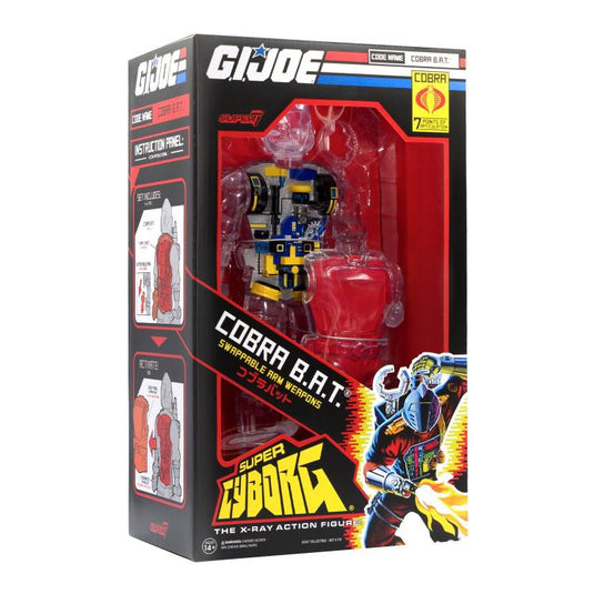 Super7 - G.I. Joe Super Cyborg Cobra Battle Android Trooper (B.A.T.) - Clear Version