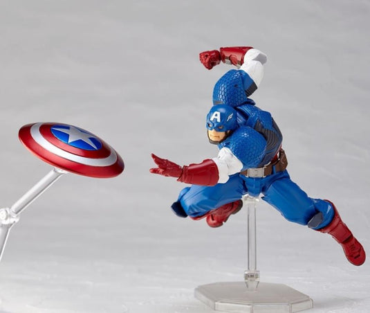 Kaiyodo - Amazing Yamaguchi - Revoltech007: Avengers Captain America (Reissue)