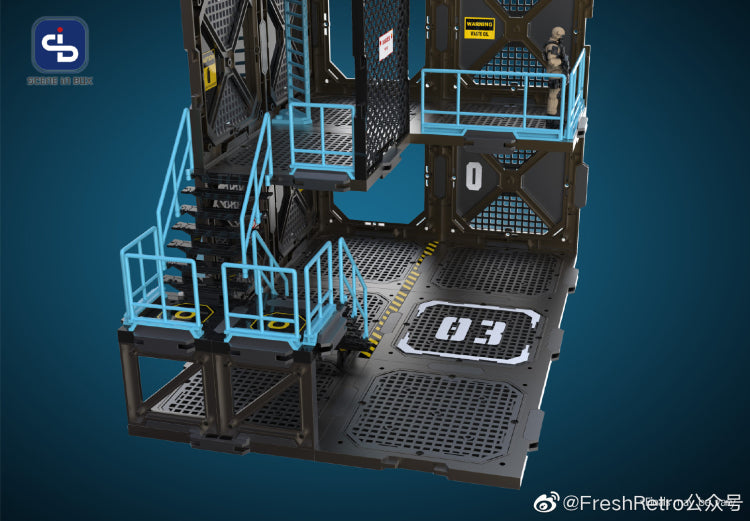 Load image into Gallery viewer, Fresh Retro: Scene in Box - SIB03 Fortifications Type A Diorama Building Set

