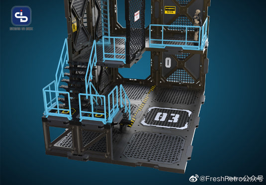 Fresh Retro: Scene in Box - SIB03 Fortifications Type A Diorama Building Set