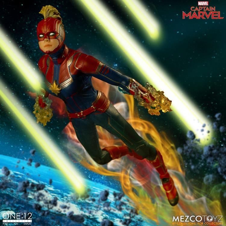 Load image into Gallery viewer, Mezco Toyz - One:12 Captain Marvel
