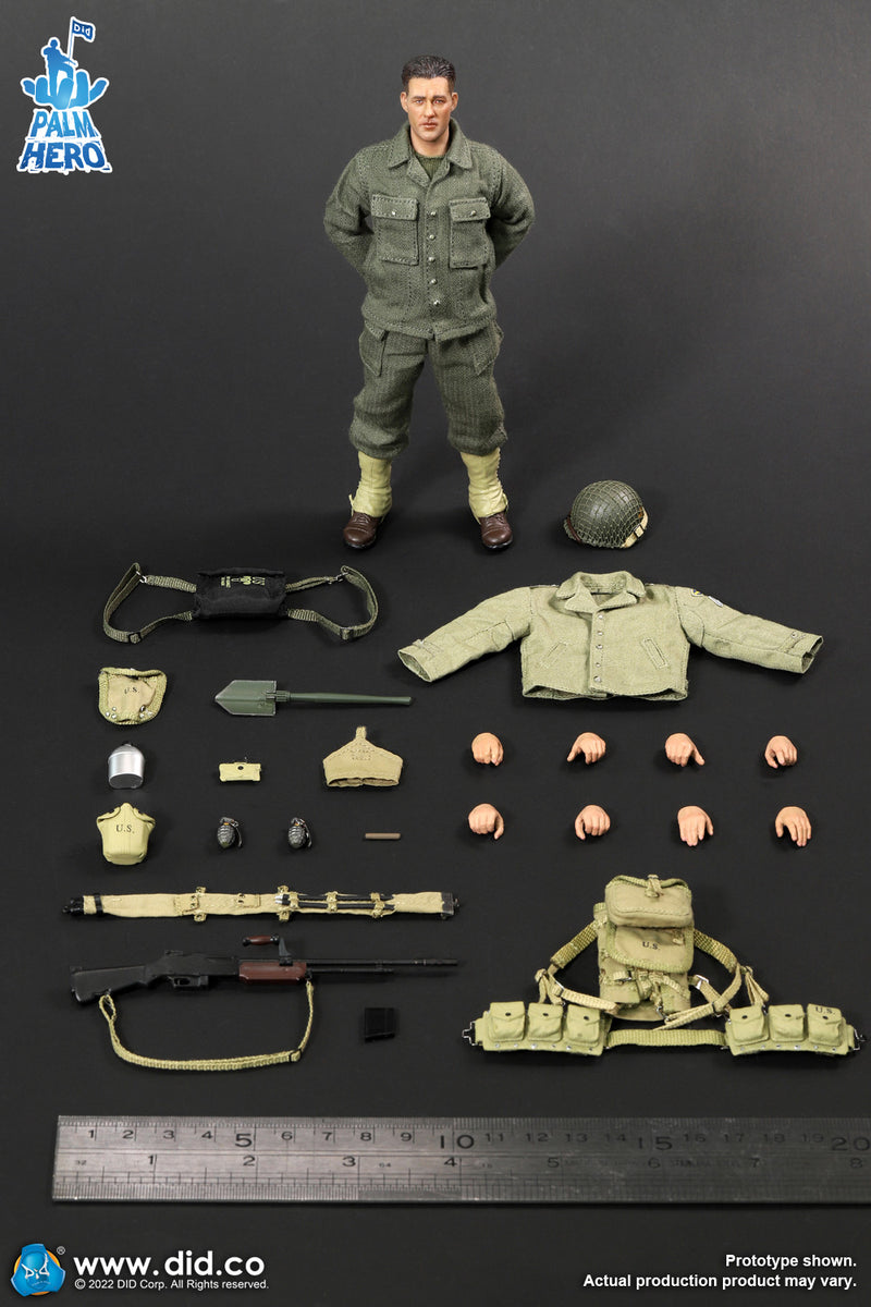 Load image into Gallery viewer, DID - 1/12 Palm Hero Series WWII US 2nd Ranger Battalion Series 4 - Private Reiben
