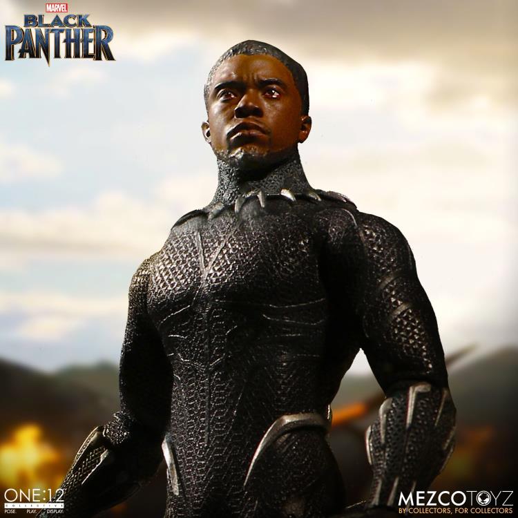 Load image into Gallery viewer, Mezco Toyz - One:12 Black Panther Action Figure
