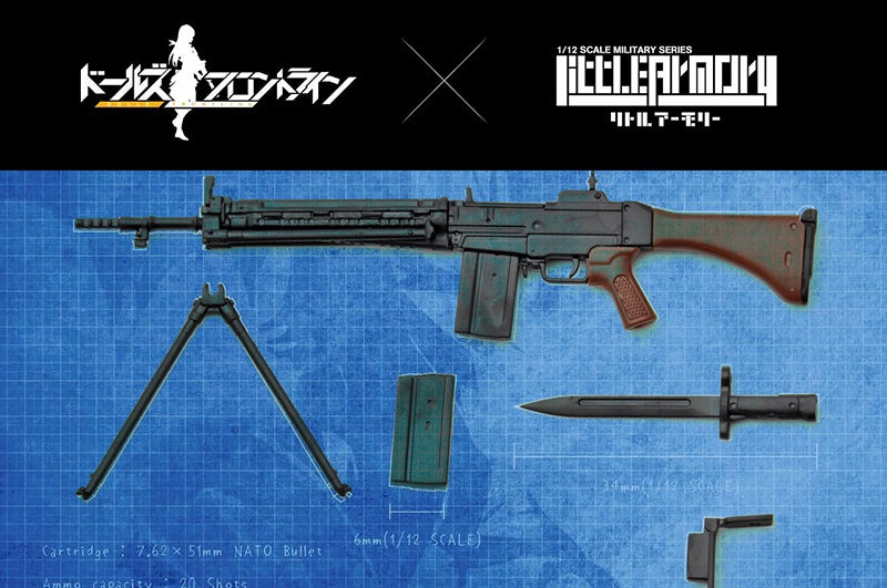 Load image into Gallery viewer, Little Armory LADF04 Dolls Front Line Model 64 - 1/12 Scale Plastic Model Kit
