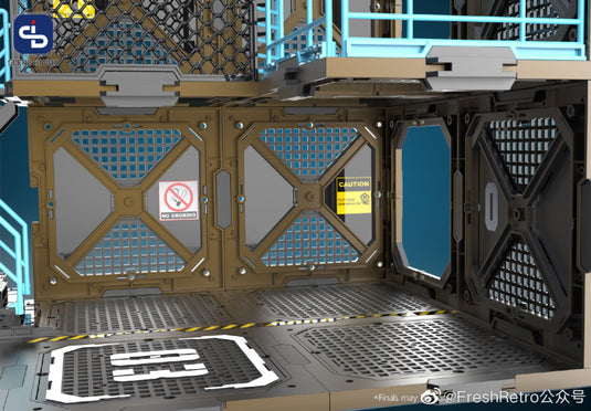 Fresh Retro: Scene in Box - SIB03 Fortifications Type A Diorama Building Set