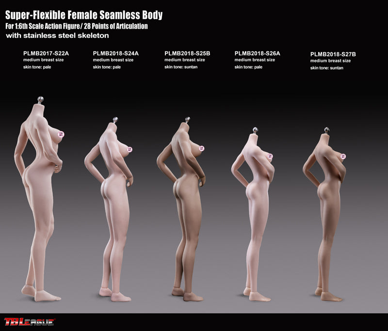 Load image into Gallery viewer, TBLeague - Super-Flexible Female Seamless Body - S27B 270mm Suntan
