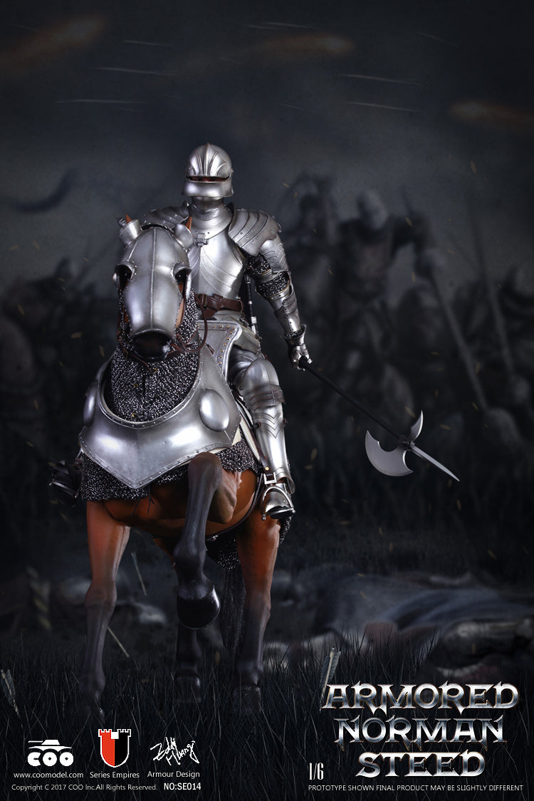 Load image into Gallery viewer, Coo Model - Series of Empires Diecast Alloy: Amored Norman Steed
