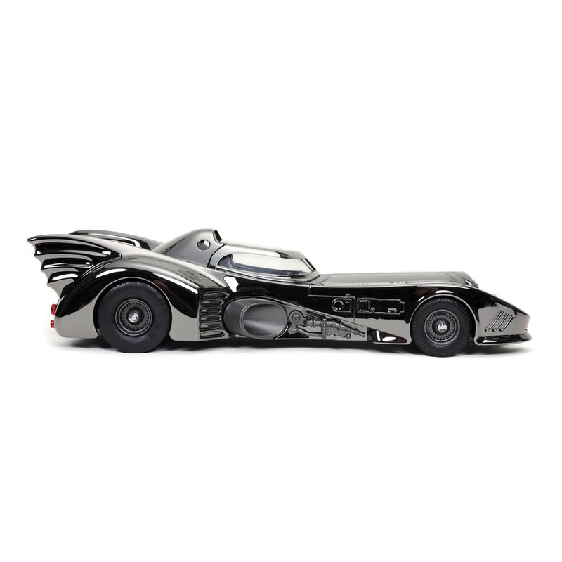 Load image into Gallery viewer, Jada Toys - Batman (1989): Batmobile (Black-Chrome Finish) Diecast Metal Vehicle and Batman Mini-Fig 1/24 Scale
