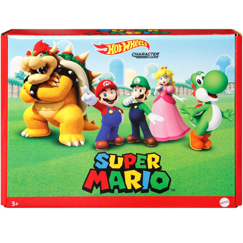 Load image into Gallery viewer, Mattel - Hot Wheels Super Mario Character Cars - Pack of 5
