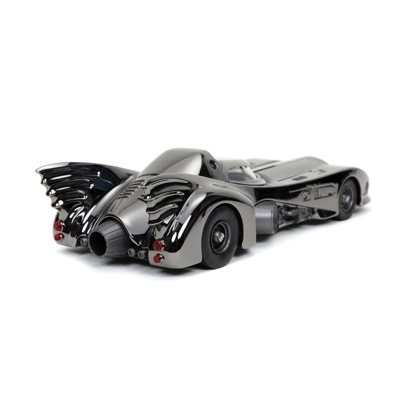 Load image into Gallery viewer, Jada Toys - Batman (1989): Batmobile (Black-Chrome Finish) Diecast Metal Vehicle and Batman Mini-Fig 1/24 Scale
