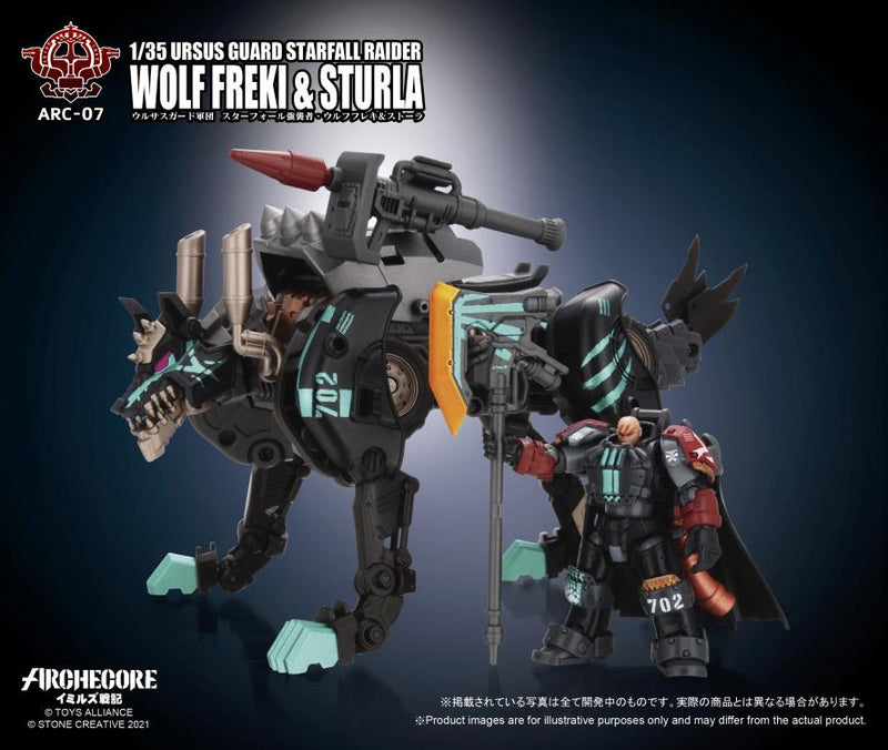 Load image into Gallery viewer, Toys Alliance - Archecore: ARC-07 Ursus Guard Starfall Raider Wolf Freki &amp; Sturla
