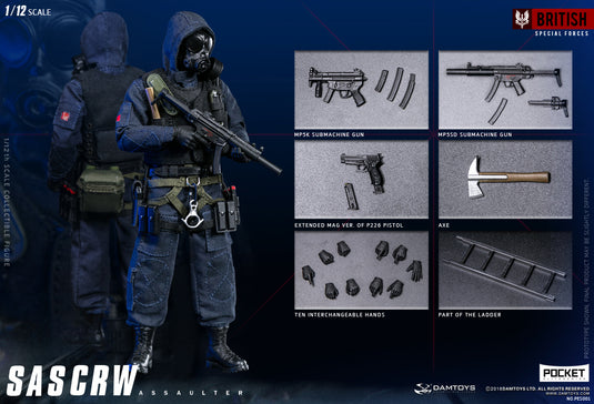 DAM Toys - 1/12 Pocket Elite Series: SAS CRW Assaulter