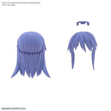 30 Minutes Sisters - Option Hairstyle Parts  Vol. 8 - Straight Hair 3 (Purple 1)