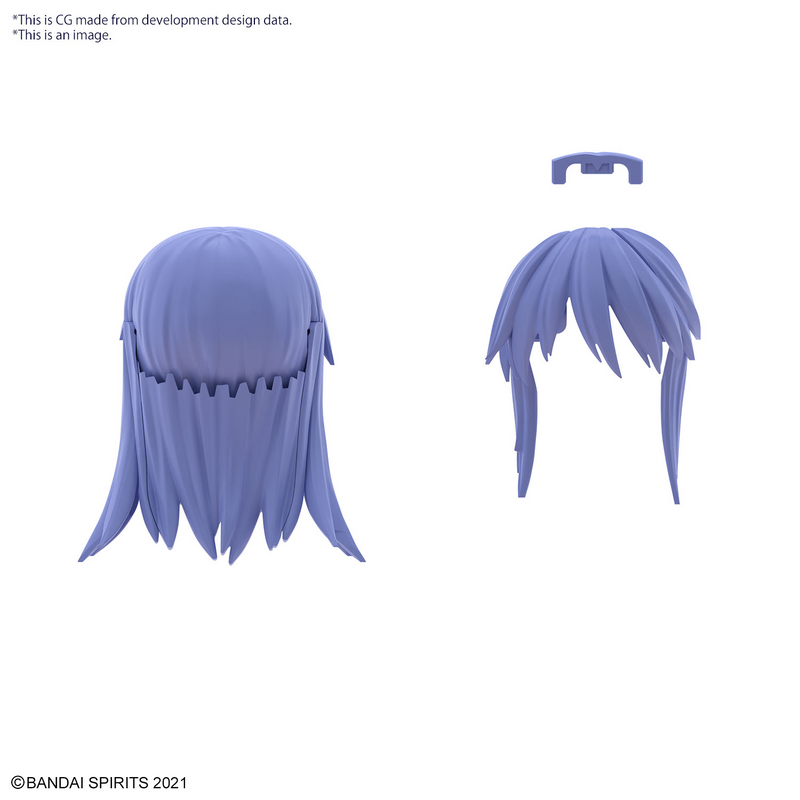 Load image into Gallery viewer, 30 Minutes Sisters - Option Hairstyle Parts  Vol. 8 - Straight Hair 3 (Purple 1)
