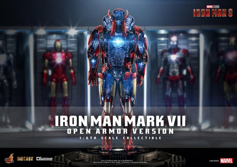 Load image into Gallery viewer, Hot Toys - Iron Man 3: Iron Man Mark VII (Open Armor Version)
