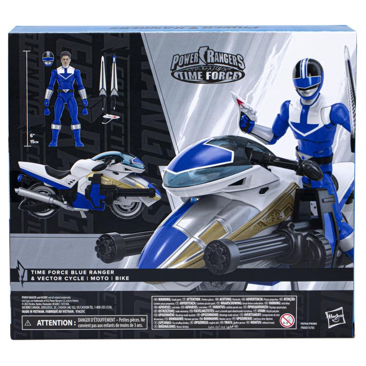 Load image into Gallery viewer, Power Rangers Lightning Collection - Power Rangers Time Force: Deluxe Blue Ranger and Vector Cycle Set
