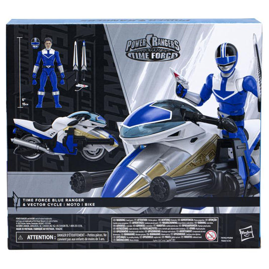 Power Rangers Lightning Collection - Power Rangers Time Force: Deluxe Blue Ranger and Vector Cycle Set