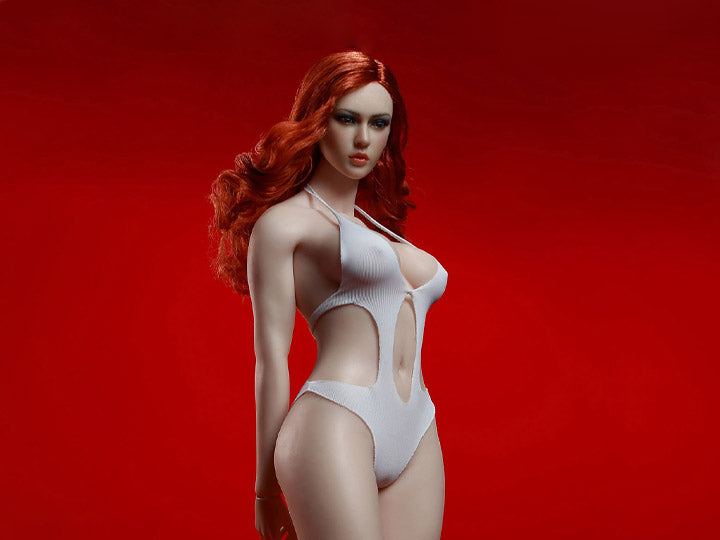Load image into Gallery viewer, TBLeague - Female Super-Flexible Seamless Body with Headsculpt - Large Bust Body in Pale S42
