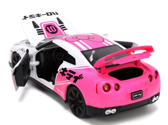 Jada Toys - Hello Kitty and Friends Tokyo Speed: Die-Cast Hello Kitty and 2009 Nissan GTR 1/24 Scale