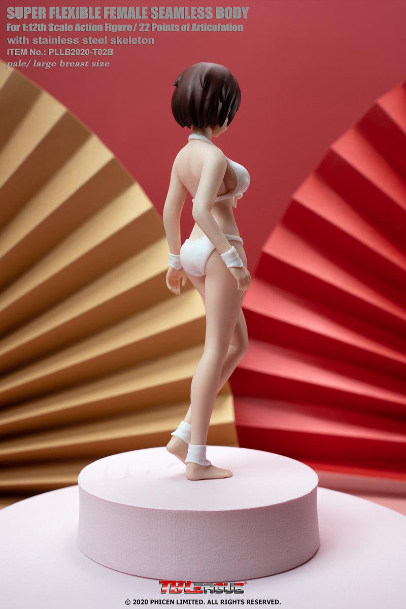 Load image into Gallery viewer, TBLeague - 1/12 Super-Flexible Female Seamless Pale Large Bust Body - Anime White Bikini
