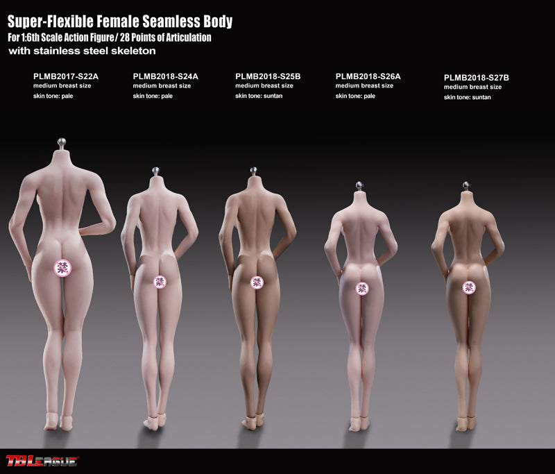Load image into Gallery viewer, TBLeague - Super-Flexible Female Seamless Body - S26A 270mm Pale
