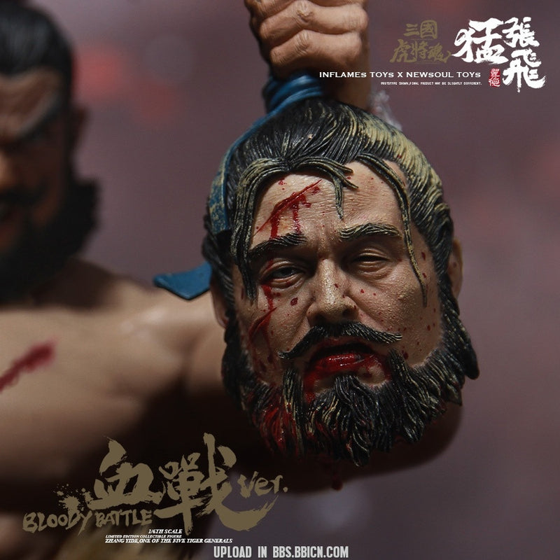 Load image into Gallery viewer, Inflames Toys x Newsoul Toys - Soul of Tiger Generals - Bloody-fighting Zhang Yide
