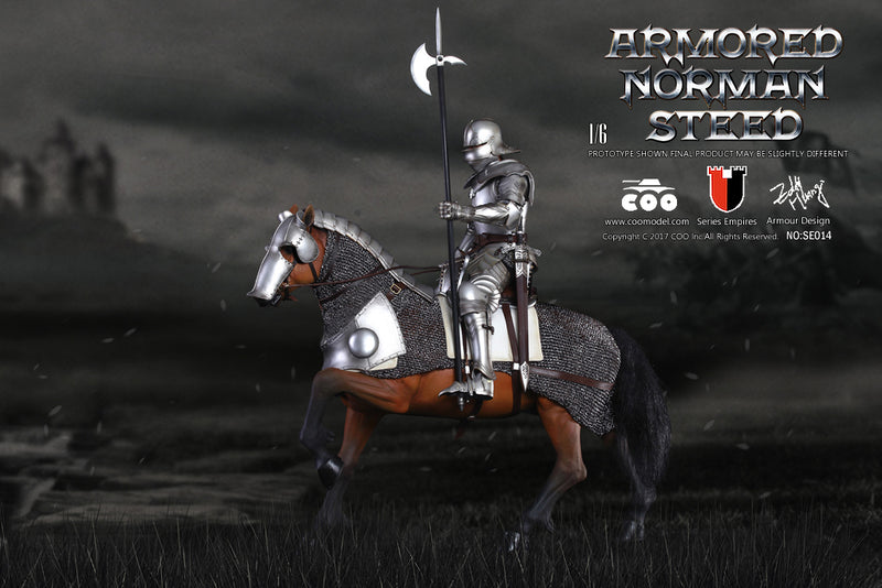 Load image into Gallery viewer, Coo Model - Series of Empires Diecast Alloy: Amored Norman Steed
