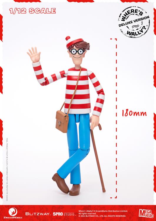 Blitzway - MEGAHERO Where's Waldo: Waldo Deluxe 1/12 Scale Figure